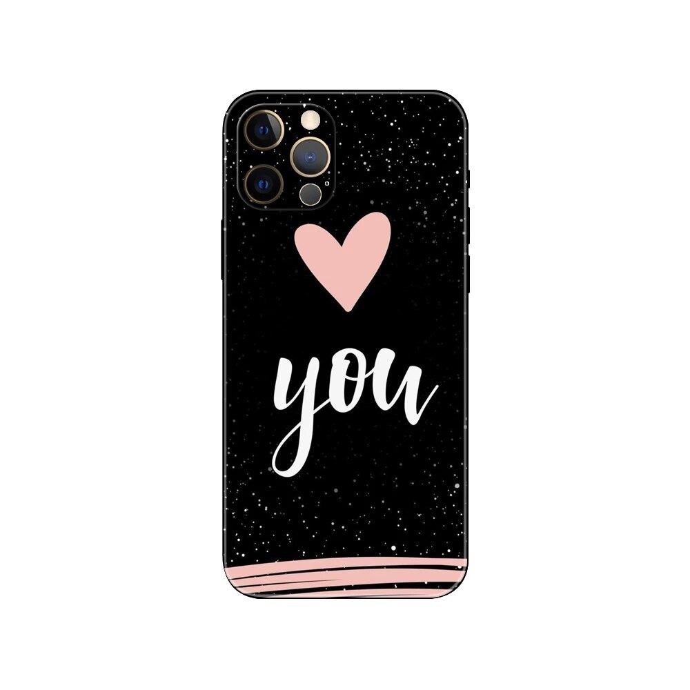 Чехол для телефона с мультяшным сердечком для iPhone Samsung Galaxy Redmi Xiaomi Oppo OnePlus Note SA 7 8 9 10 11 12 13 14 20 21 22 23 53 54 Pro Max Ultra TPU Soft