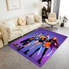 Golden Glamour Trio Area Rug Suitable for Playrooms Hallway Outdoor Game Room Antislip Carpet Anime Office Decor