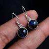 Labradorite Gemstone Women Earring Pure 100% 925 Sterling Silver Handmade Jewelry