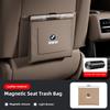 MXUI1 BMW Car Garbage Bag Magnetic Adsorption Seat Back Hanging Storage Bag Trash can For 50th E28 X3 F30 F40 F10 E46 E70 E39 E36 E92