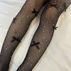 Breathable Children Rhinestone Fishnet Tights Colorful Sparkling Stockings  Fashion