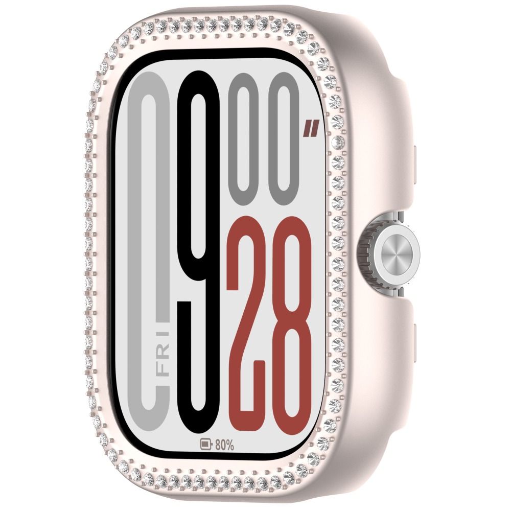 Защитный бампер и защитное стекло с кристаллами для умных часов Redmi Watch 5/4