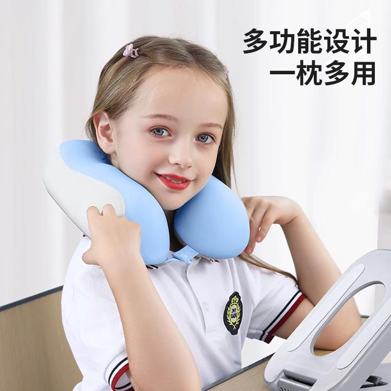 Student classroom lunch break folding nap pillow multi-functional removable neck pillow