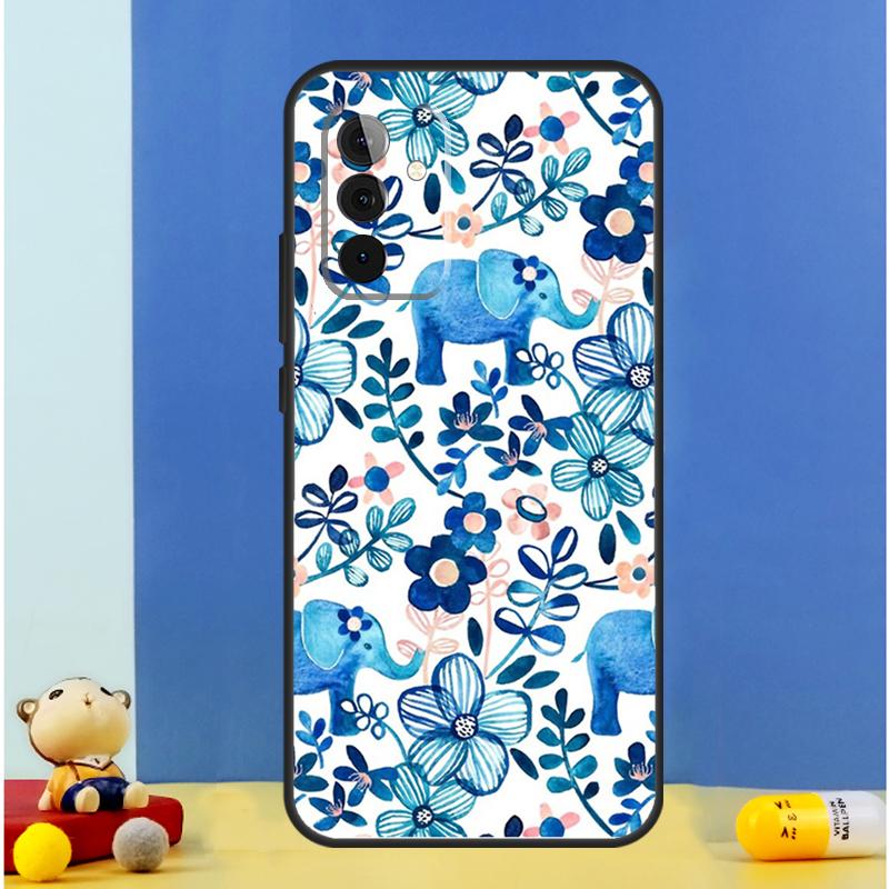 Милый Мультяшный Чехол-Слон Для Samsung Galaxy A16 A36 A56 A06 A54 A34 A14 A13 A53 A12 A22 A32 A52 A35 A17 A15 A55