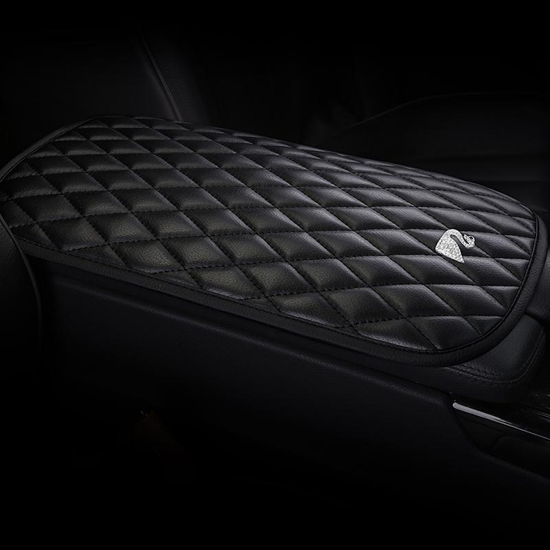 Новый инкрустированный бриллиантами подлокотник для автомобиля «Корона-лебедь» Универсальный для четырех сезонов Автомобильный креативный интерьерный подлокотник