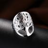 Copper Color Ring Hollowed Out Tree Shape Artistic Design Size 6-10 Unisex Jewelry For Women&Men Wedding Ring For Bride Groom