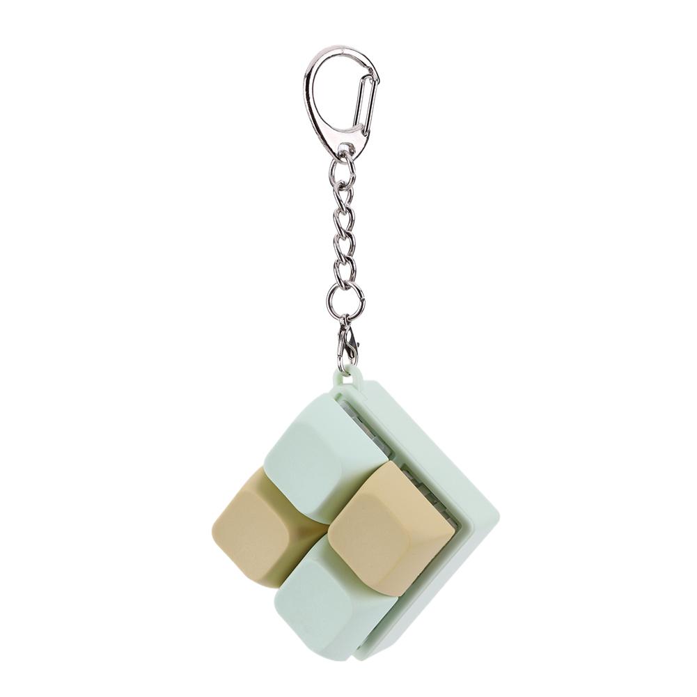 4 Keys Mechanical Keyboard Axis Tester DIY Keycaps Stress Relief Toy Finger Calming Fidget Keyborad Button Office Toy Keychain