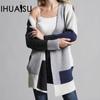 Women's Autumn and Winter Commuter Plaid Sweater Large Size Loose Knitted Cardigan Jacket