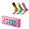 Funny Donut Macaron Socks Box for Women Girls Teens Fun Novelty Cute Funky Cotton Socks Birthday Christmas Multipack Gifts