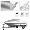 Новый Чехол для Лодки Яхта Защита от Внешних Воздействий Водонепроницаемая Ткань для Чехла для Лодки Защита от Ударов Защита от Разрывов Серебристый Светоотражающий 11-22 фута