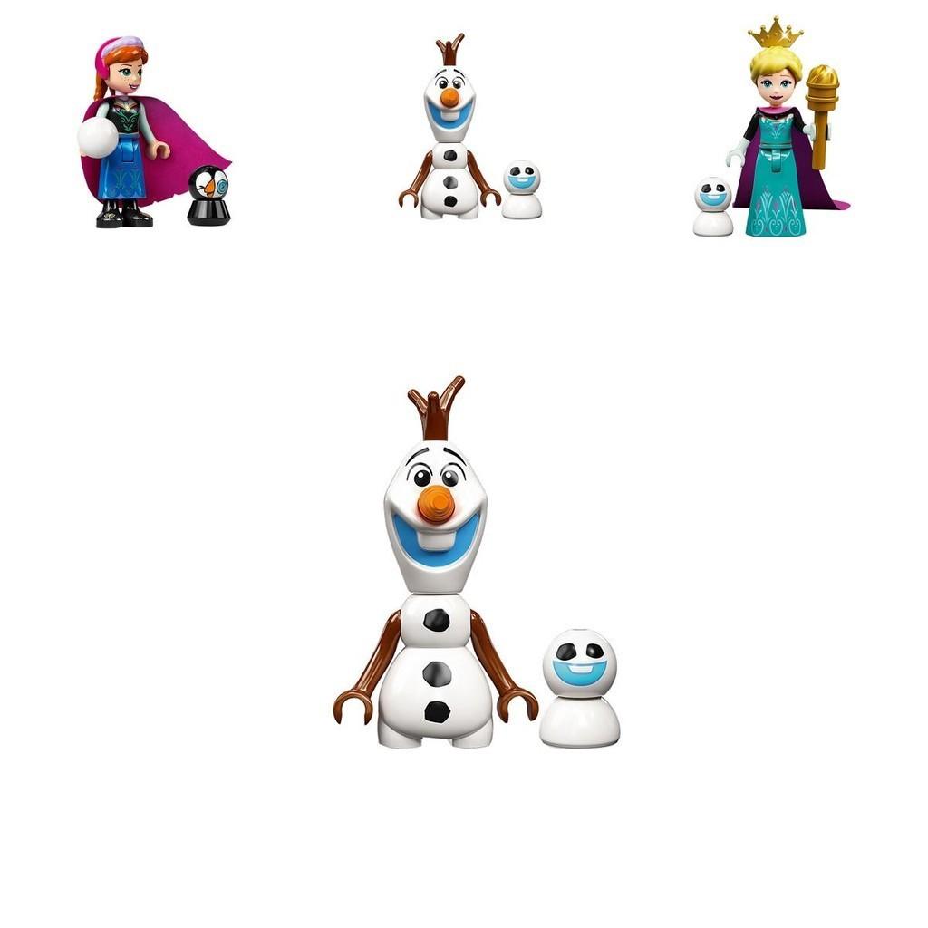 Frozen Minifigure Anna Elsa Olaf With Scepter Lamp Non-toxic And Recyclable Abs Material