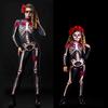 Halloween Horror Skull Rose Skeleton Jumpsuit Adults