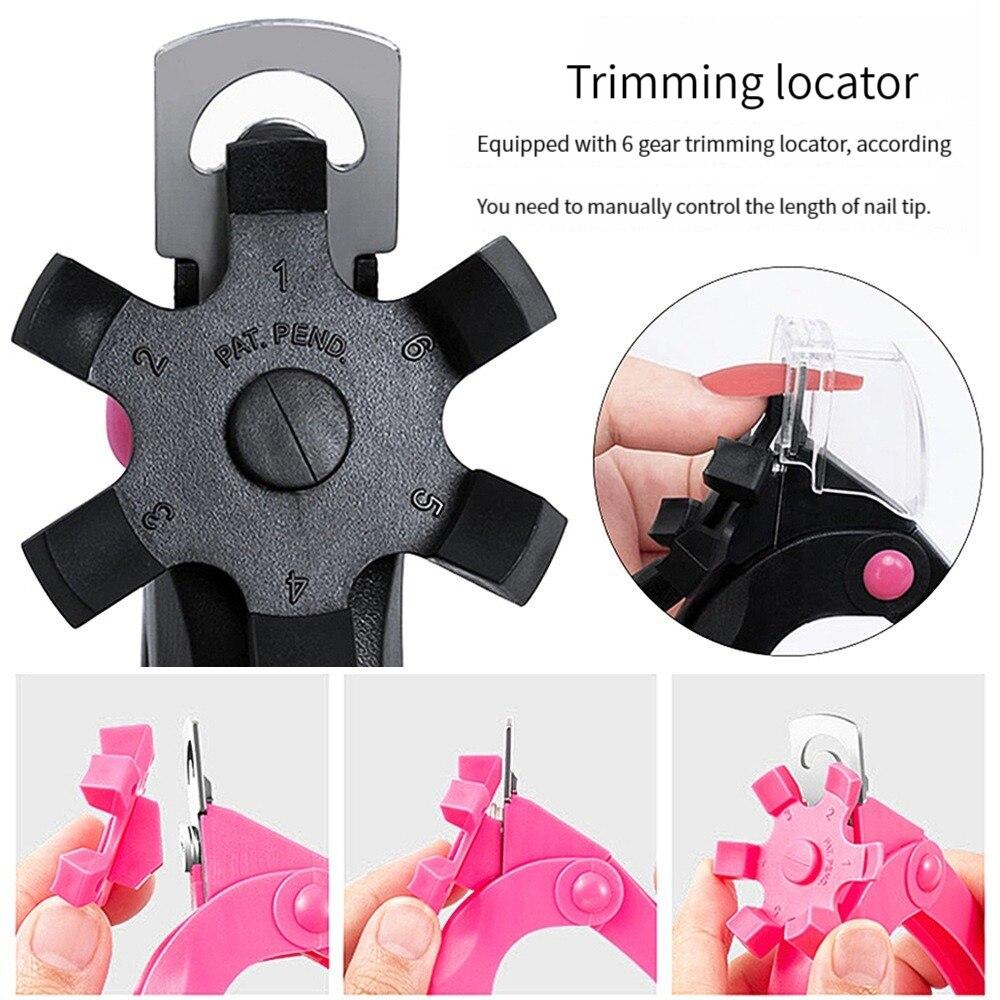 Акриловые машинки для стрижки ногтей, регулируемый резак из нержавеющей стали, триммер для дизайна ногтей, инструмент для салона красоты, маникюрный проект