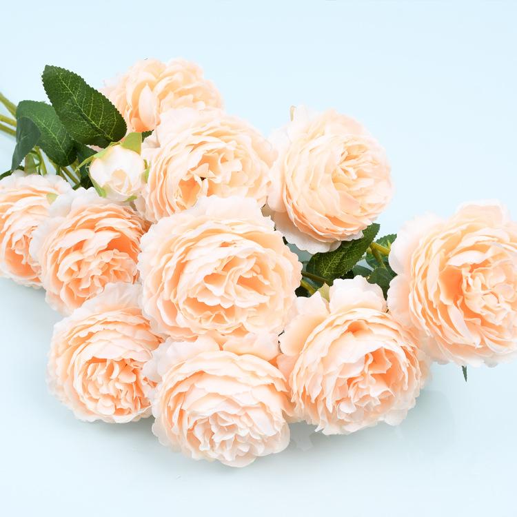 1шт 3 головки розы шелковый искусственный пион цветок для дома свадьба роза цветок украшение цветочный декор для вечеринки