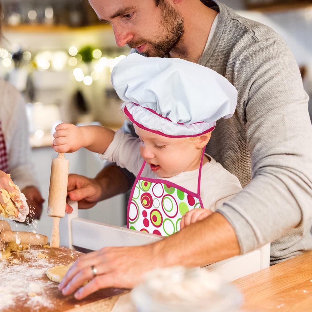 Детский набор для приготовления пищи и выпечки, 15 предметов, шляпа шеф-повара, фартук, рукавицы для духовки, нарукавники, кухонная утварь