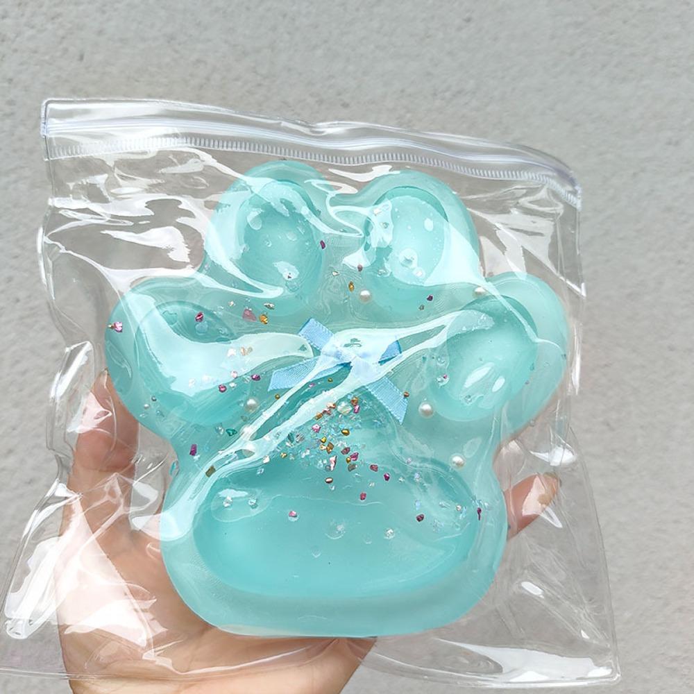 Sticky Squeeze Cat Paw Toys Soft Pinching and Decompressing Toy Decompressing Pinching Cat Paw