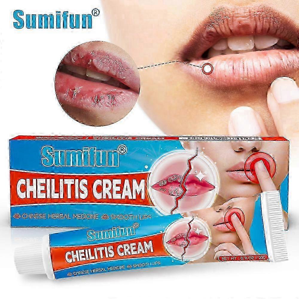 1-5X Intensive Lip Care Cream 20g - Immediate Soothe for Dry, Cracked, Peeling & Bleeding Lips JH7