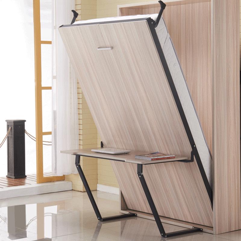 Invisible Wall Bed Hardware Kit with Flip-Down Desk Style