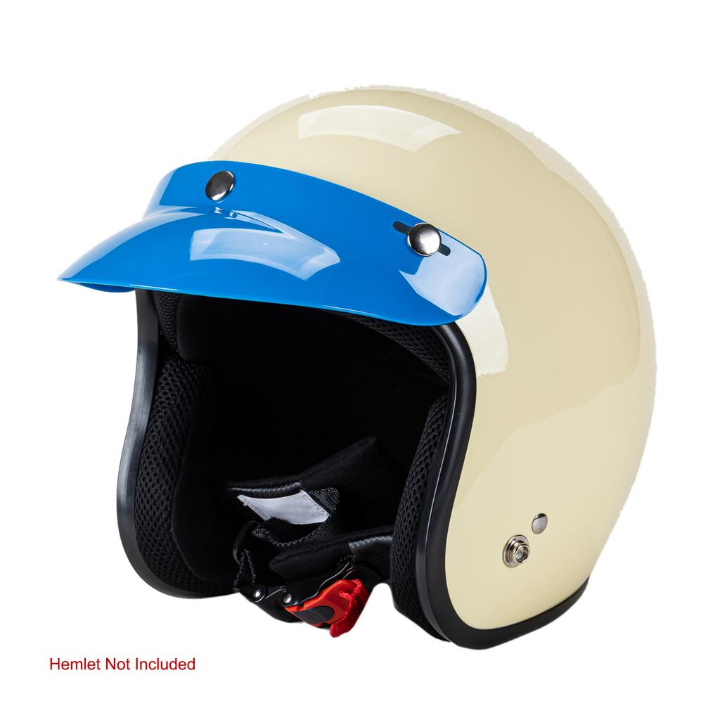 3 Snap-Button Lens Up Wind for Open Face Motorcycle Helmet