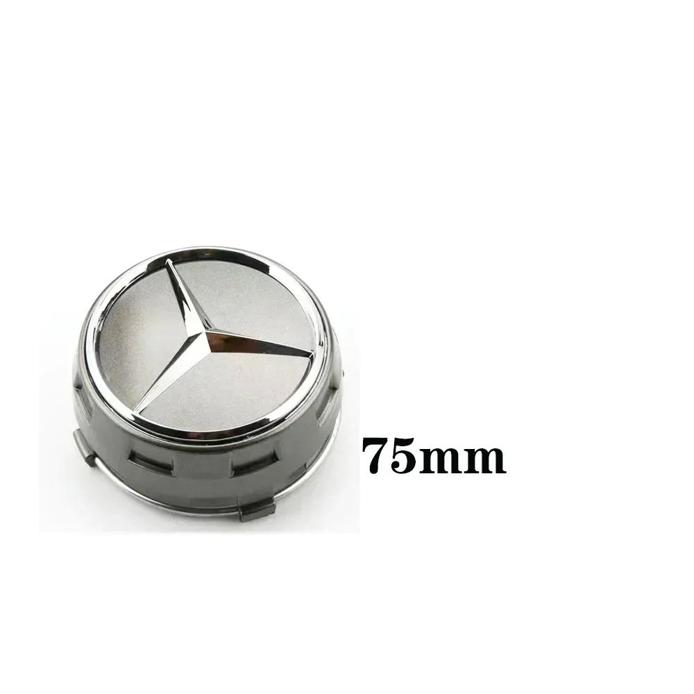 New 4PCS 75mm Car Wheel Center Hub Caps Cover Mercedes Benz amg B/C/E/S Class A Class C200L GLC GLK CLA Accessories ax1