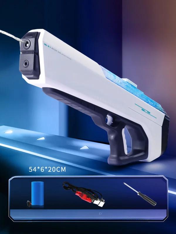 Мощный автоматический всасывающий водяной бластер для детей, большой электрический пистолет, лазерный водяной ночной водяной пистолет для взрослых