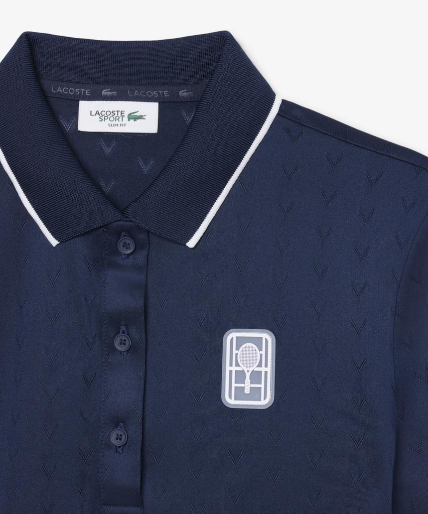 Женская теннисная рубашка-поло LACOSTE с V-образным вырезом Heritage Pf0232-56G 166