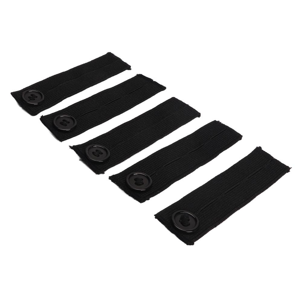 5pcs Elastic Cotton Waistband Extenders Adjustable Waistband Button Extenders For Men