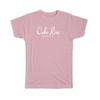 Gift T-Shirt : Ocho Rios Cursive Typography Jamaica Tropical Beach Travel