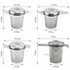 Stainless Steel Double Handle Loose Leaf Tea Infuser, Fine Mesh Coffee Filter Spoon with Lid, Hanging Leak-proof Tea Strainer