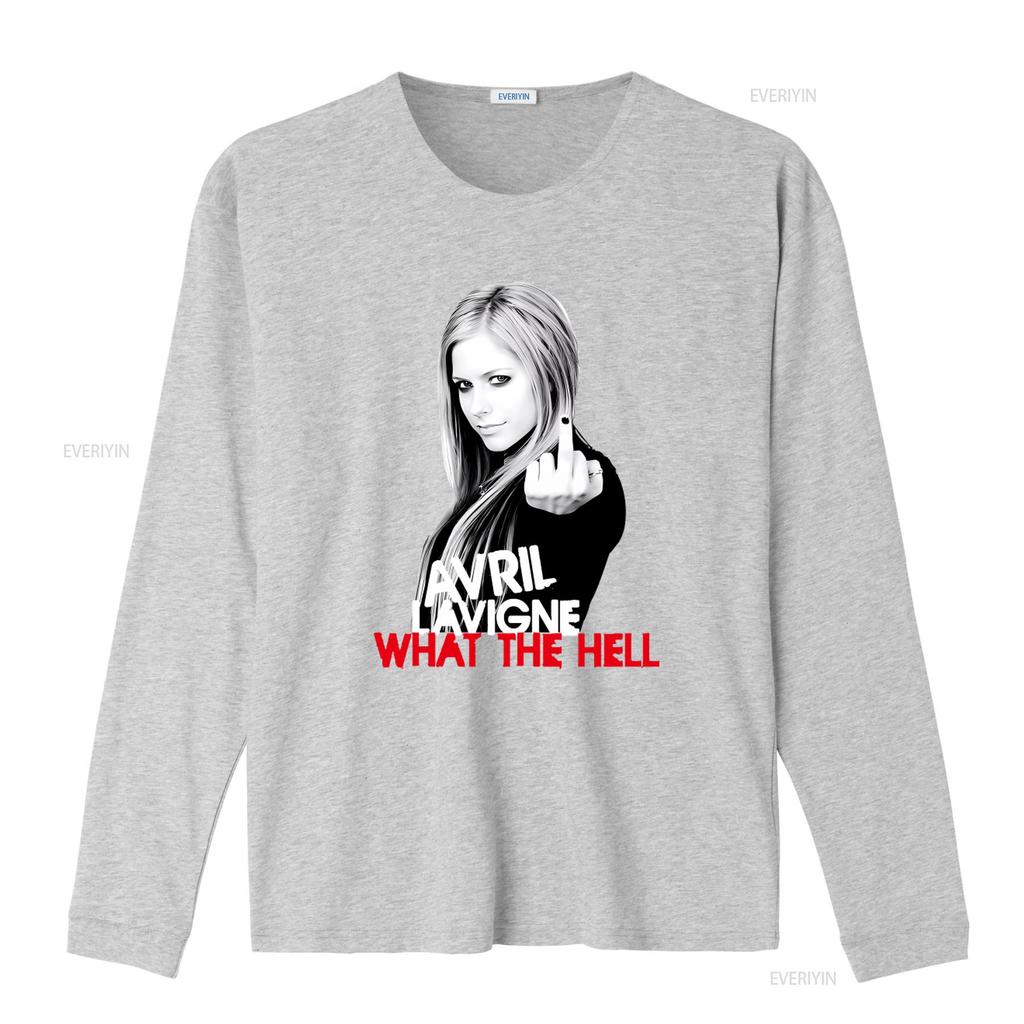 Avril Lavigne What The Hell T Shirt Canadian Singer Inspired Design for Fans vintage Washed graphic streetwear designer clothes