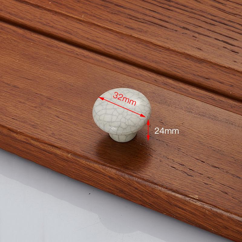 NAIERDI Zinc Alloy Antique Bronze Crack Design Ceramic Cabinet Handles Drawer Knobs Wardrobe Door Handle European Furniture