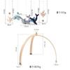 Etucdose Baby Play Gym with Natural Wooden Marine Animal Indoor Play Cotton Finger Hanging Perfect for Early Newborn Baby Birthday Gift Toys, Design,