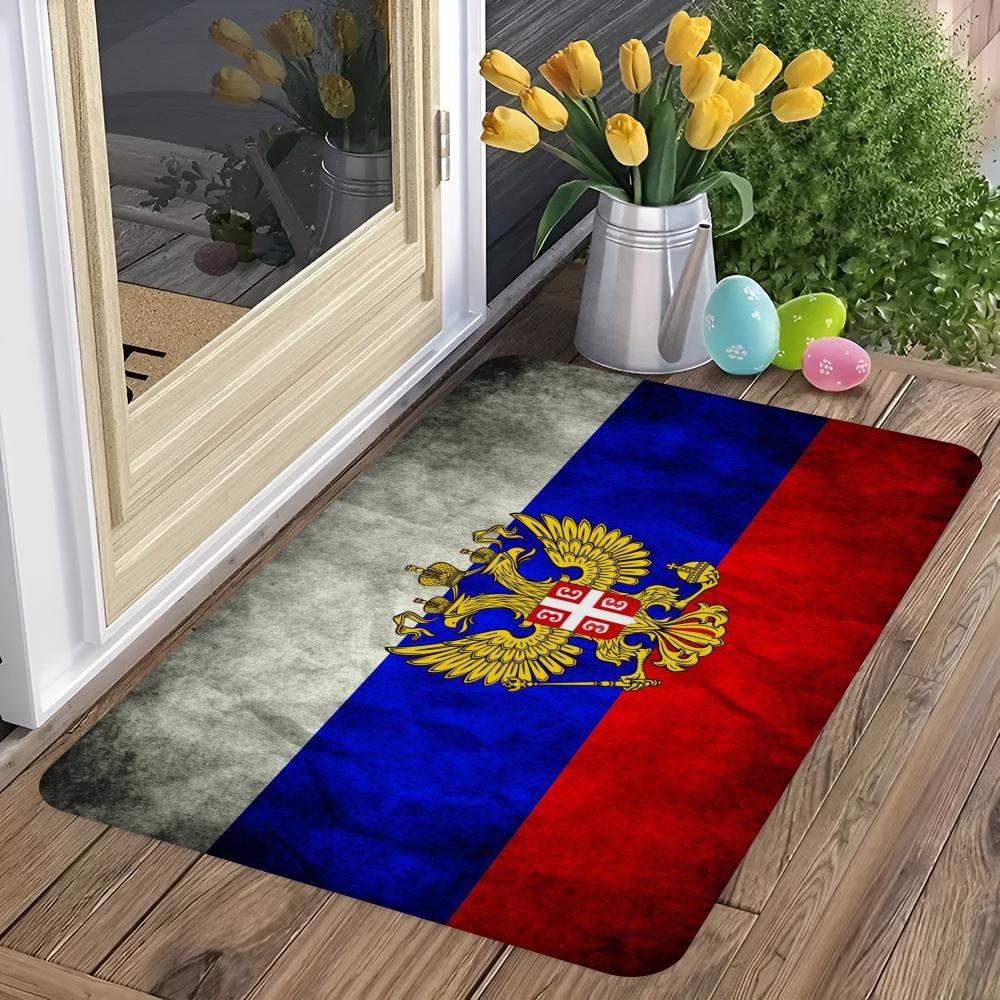 Russia Flag Floor Mat Entrance Door Mat Nordic Style Home Doormat Bathroom-Toilet Mats Bedroom Hotel Decor Mat
