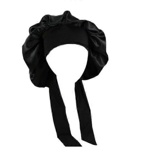 Silk Hat Natural Curly Hair Sleeping Satin Hat red