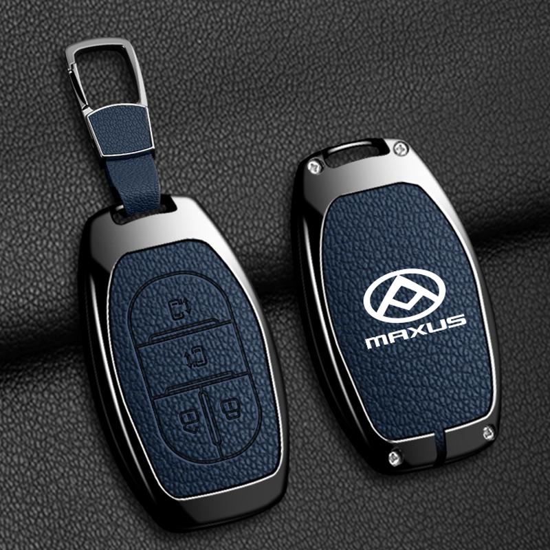 Zinc Alloy Leather Car Key Case Cover For Maxus G50 Plus D60 G10 G20 RV V90 T60 T70 EUNIQ5 Auto Key Shell Keychain Accessories