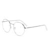 Fashion Round Portable Eye Protection Metal Glasses Anti-Blue Light Eyeglasses Ultra Light Frame