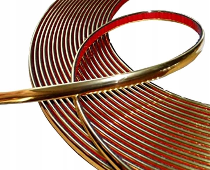 Listwy Elastyczne Chrom Taśma Złota Gold 14 Mm