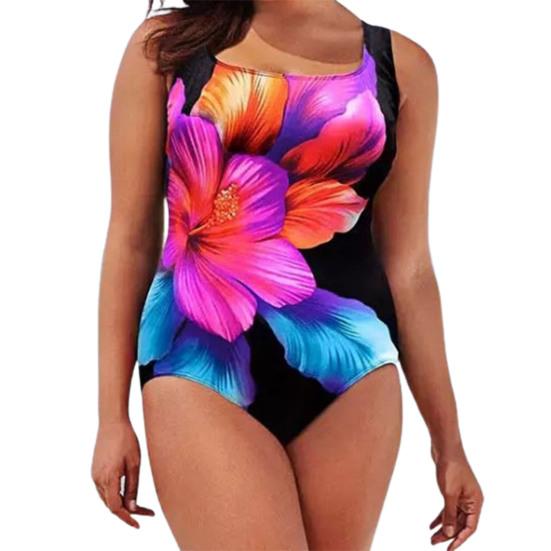 Популярный купальник с мягкой подкладкой и контролем живота, летняя пляжная одежда Woemn