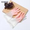 Kitchen Dishwashing Gloves Household Rubber Gloves Women's Waterproof Anti-hook Rubber Durable Gloves Household LM