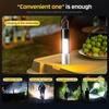Super Bright Flashlight with Dual Light Sources 18650 Rechargeable Torch 5 Modes With Hanging Hook Side COB Light Camping Lamp