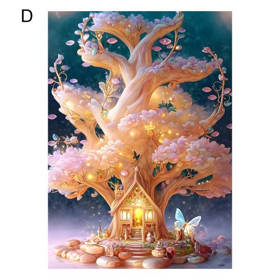 5D Красочные стразы Алмазный художественный комплект Вышивка Цветок Бабочки Водный пейзаж Узор DIY Ремесло Взрослые дети Набор для рисования стразами
