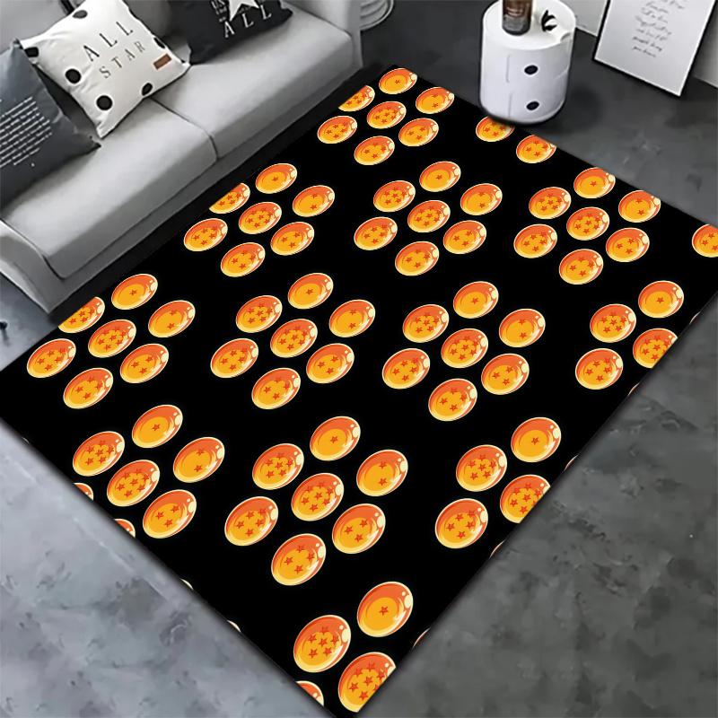 Dragon Ball Z Logo Carpet Rug For Living Room Bedroom Home Sofa Decoration Kids Play Nonslip Floor Mat