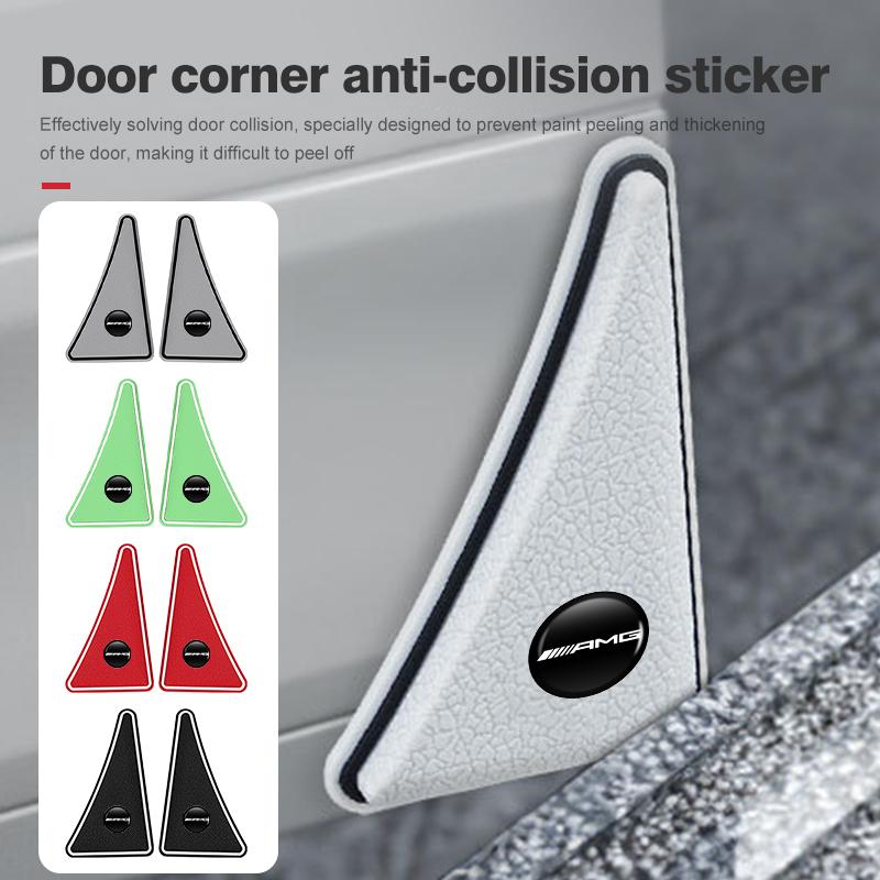 2pcs Car Door Corner Anti Collision Protector Bumper Sticker For Mercedes Benz AMG A B C E S G Class A180 CLK CLA GLE GLC W212
