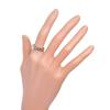 BVLGARI logo Ring K18 white gold/diamond #6.4(US Size) 6.6g Women Used