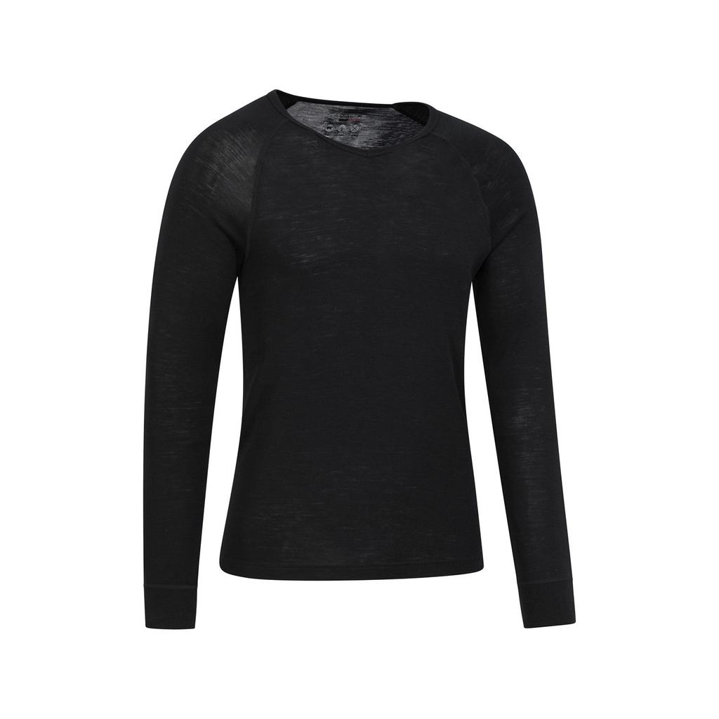 Mountain Warehouse Men's Merino Wool V Neck Base Layer Top