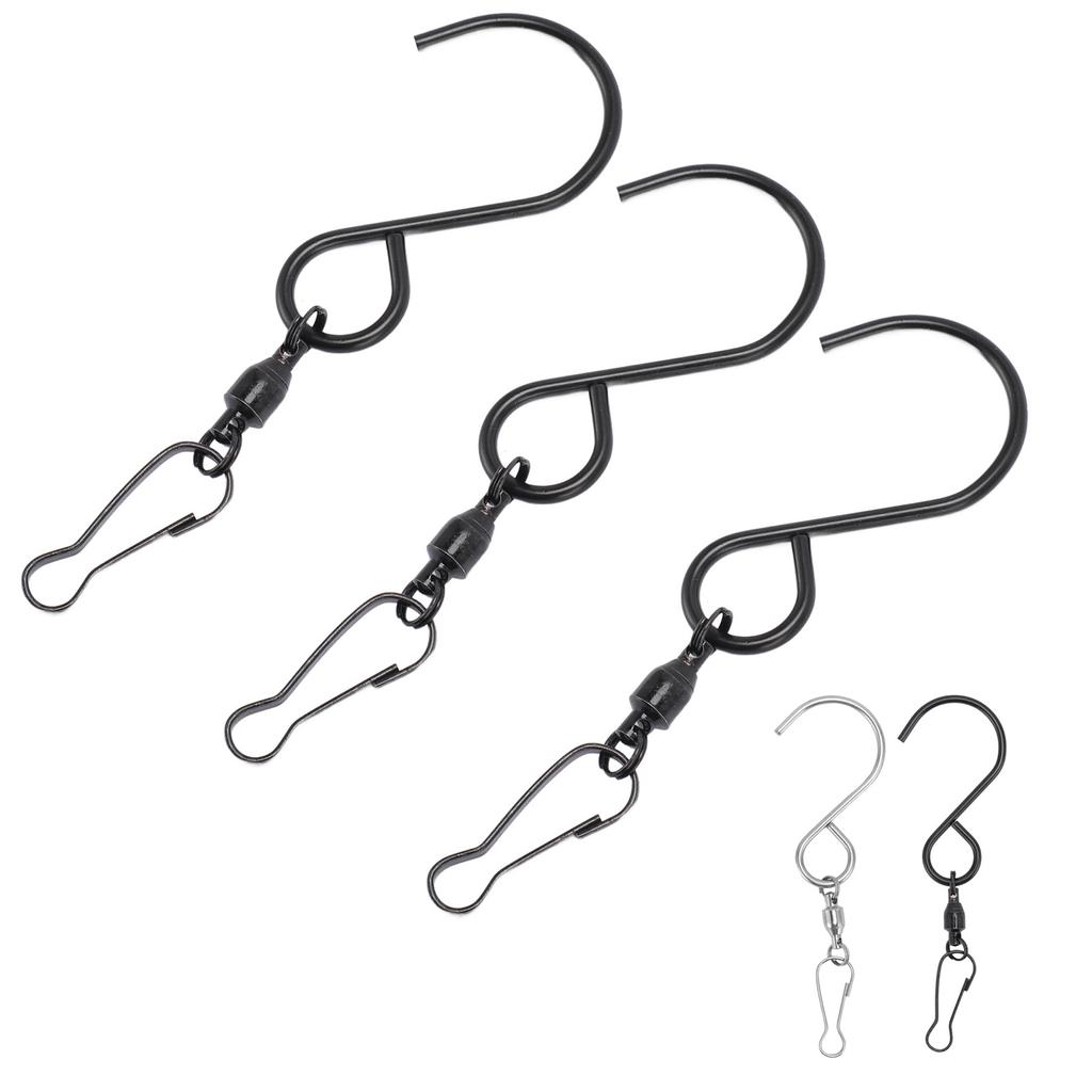 20pcs Wind Spinner S Hook Clips 360 Degree Rotation 304 Stainless Steel Dual Clip Wind Spinners Hang