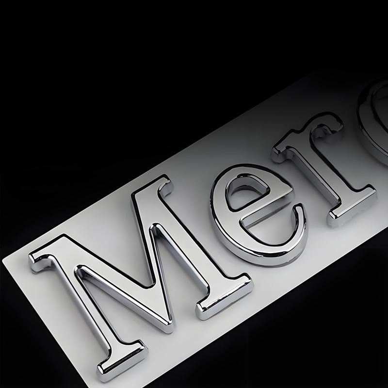 Car 3D Emblem Accessories Trunk Body Badge Decoration Stickers For Mercedes Benz AMG GLE GLS CLA CLE GLC CLS GLA W223 W213 W206