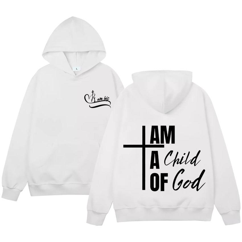 Я дитя Божье Юмор Мужская повседневная спортивная одежда Харадзюку Хип-хоп спортивная одежда с капюшоном и длинными рукавами Свободная уличная одежда