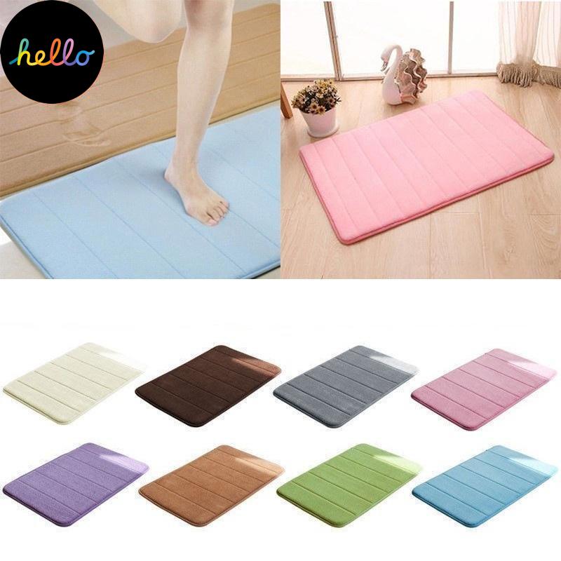Home Supplies Home Soft Absorbent Memory Foam Bath Mats Bathroom Carpets Non-Slip Rug