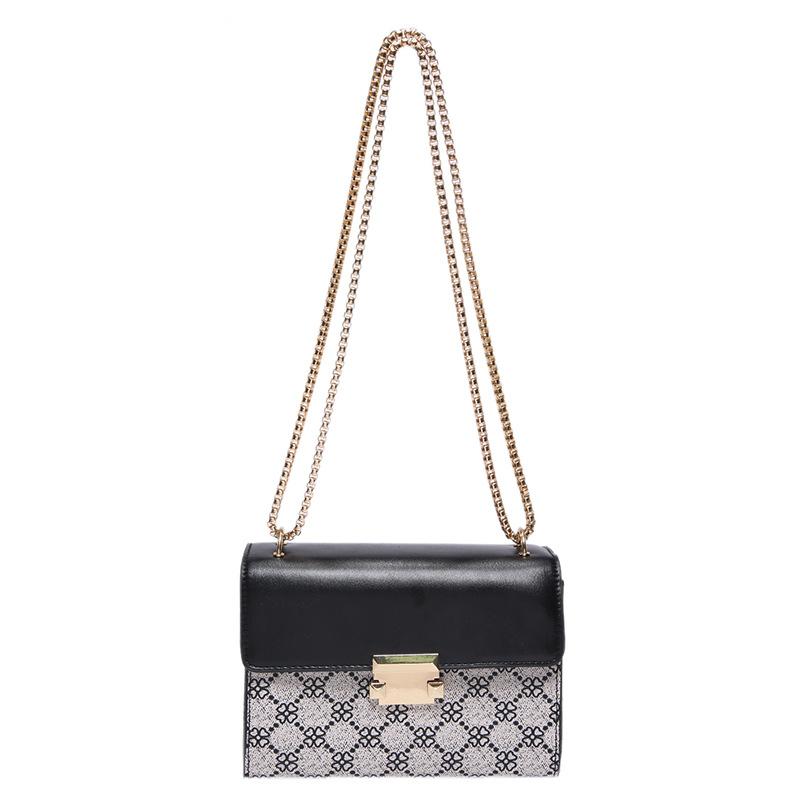 Ретро мода красивая цепочка маленькая квадратная сумка 2024 лето новая популярная простая индивидуальная сумка через плечо женская